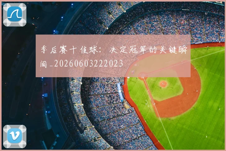 季后赛十佳球:决定冠军的关键瞬间_20260603222023